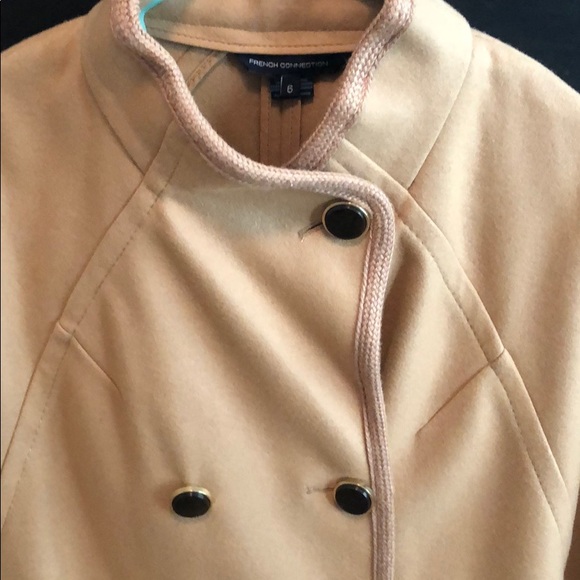 French Connection Military Camel Poncho/Cape - Picture 3 of 6